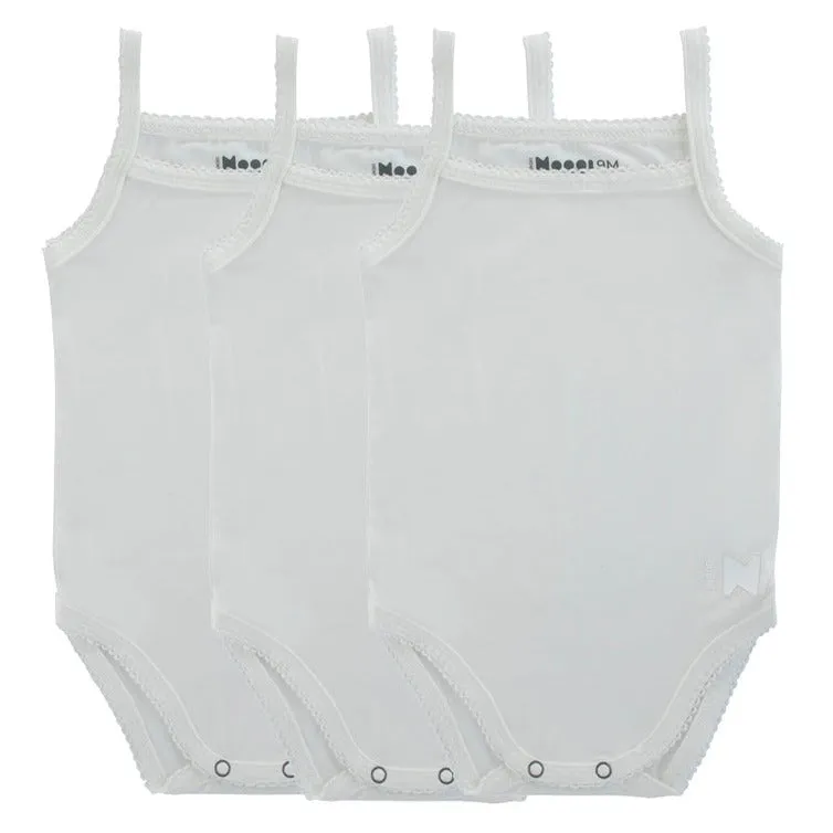 UnderNoggi White Bamboo Baby Undershirt- Girls