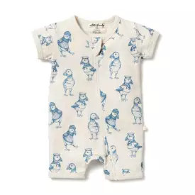 Wilson & Frenchy Petit Puffin Organic Boyleg Zipsuit