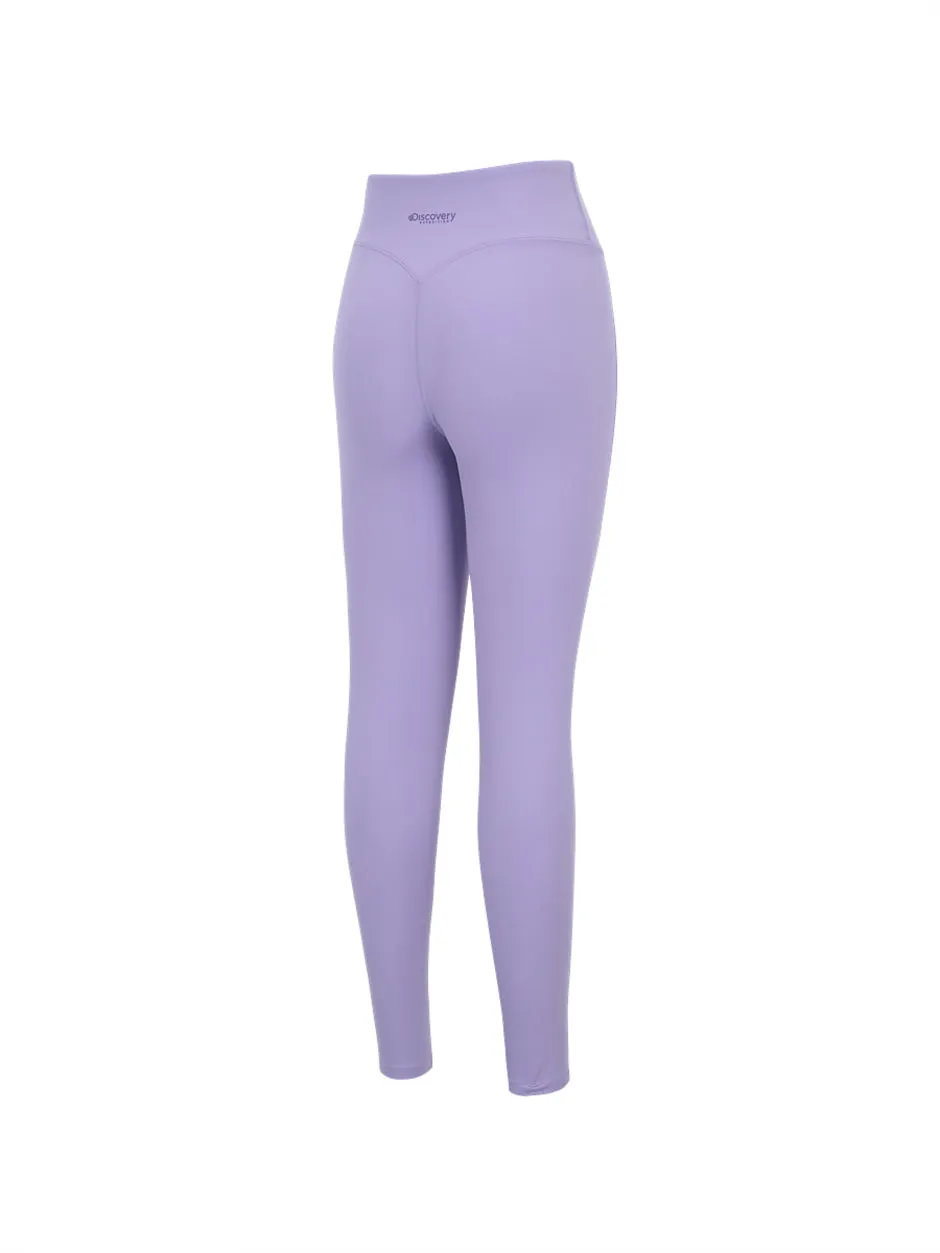 [WMS] Small Logo Brushed Leggings Purple