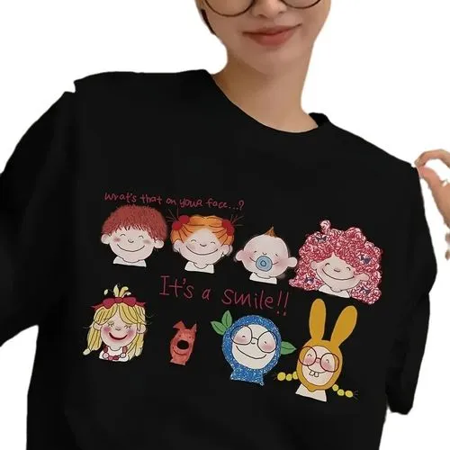 Women's T-shirt Short Sleeve T-Shirts Streetwear Cartoon