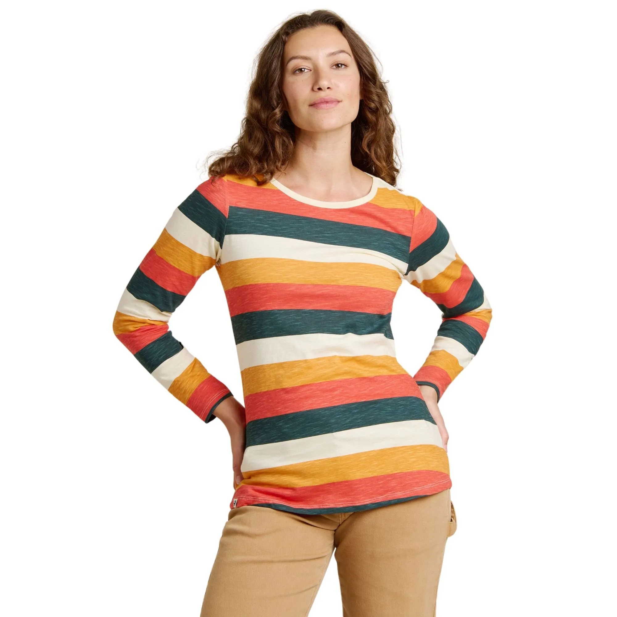 Womens Stripe Long Sleeve Top