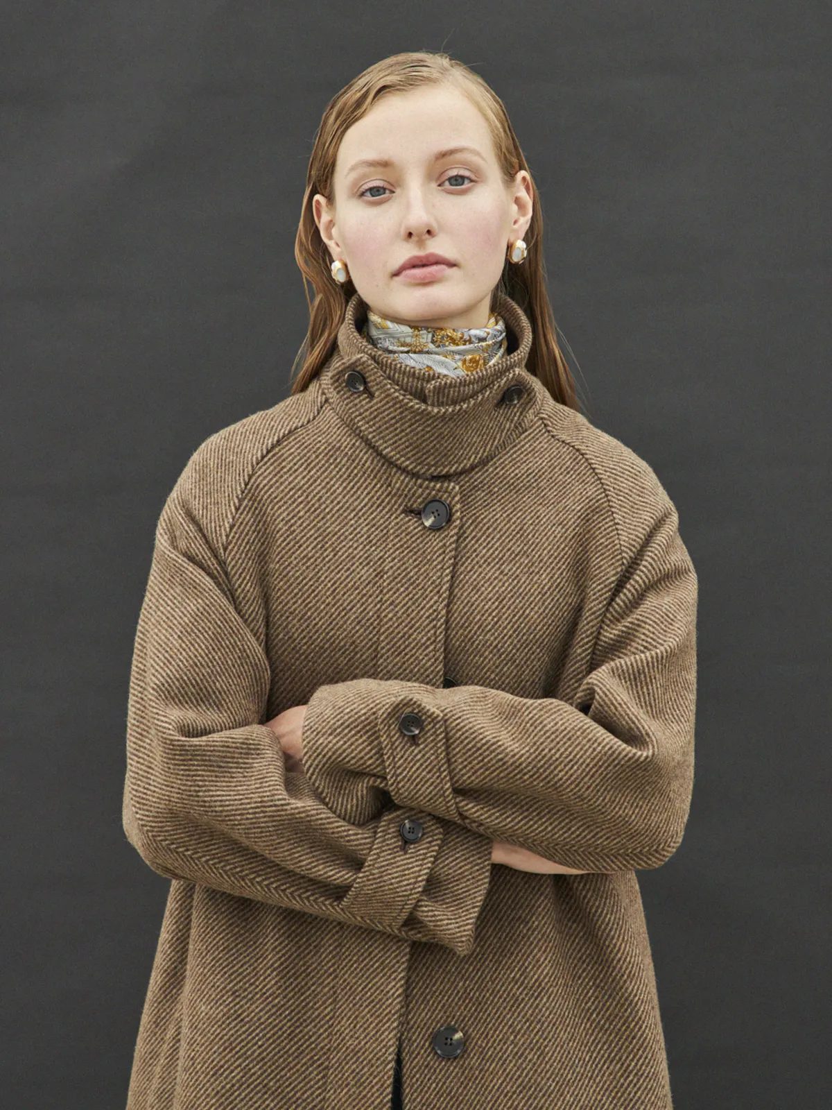 Wool Stitch Coat II - Brown