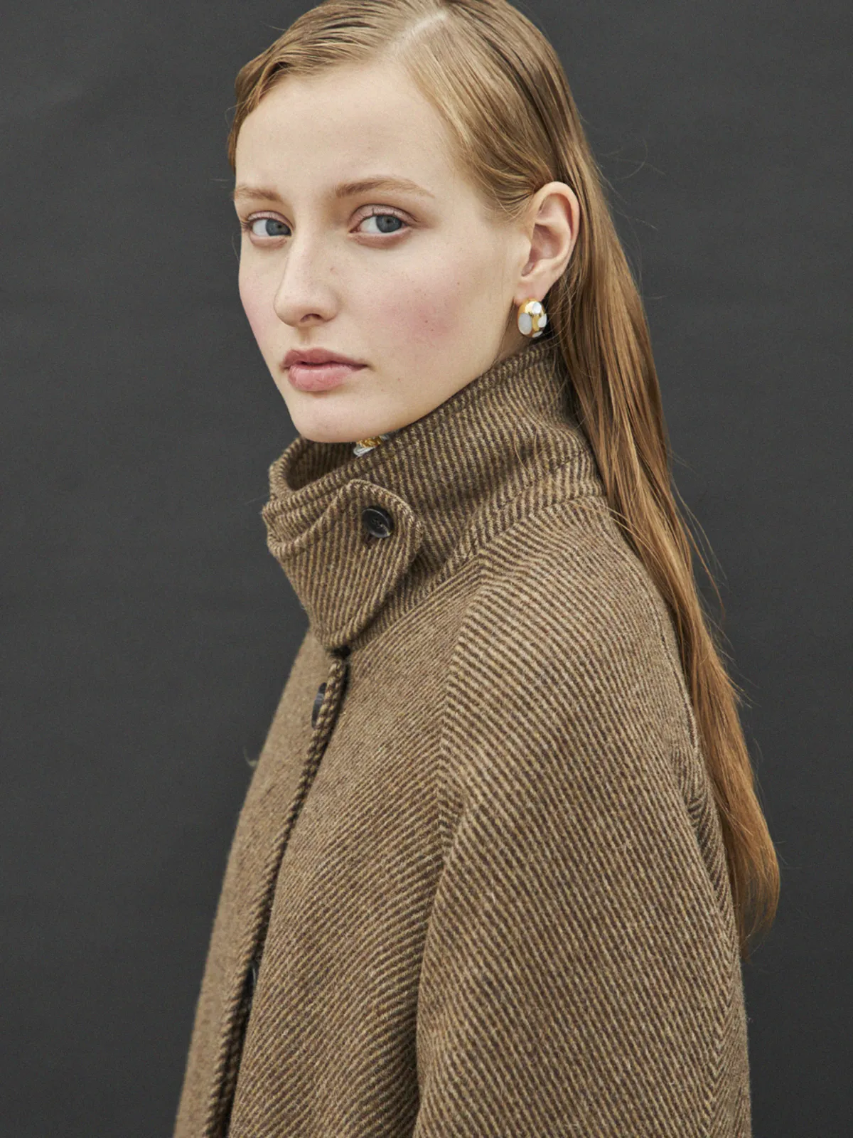 Wool Stitch Coat II - Brown